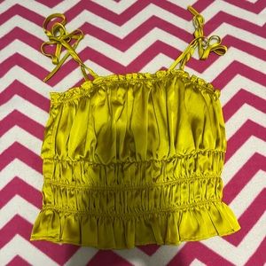 Forever 21 yellow crop top